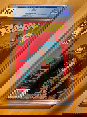 Robin #1 CGC 9.6 White Pages.  Newsstand Edition Second Printing