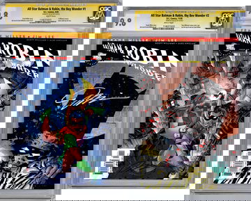 ALL STAR BATMAN & ROBIN #1-2 CGC-SS 9.8-9.8 SIG JIM LEE BATMAN CVR + MILLER VAR 2005