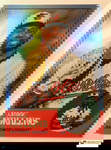 CEDRIC MULLINS 2022 Topps Archives #32 BLUE FOIL Parallel SP #14/25 Orioles