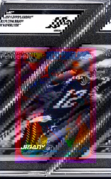 2024 Topps Chrome #120 Tom Brady Pink Refractor SGC 10