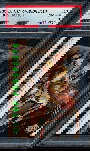 2003 Upper Deck Top Prospects Lebron James PSA 8 NM-MT