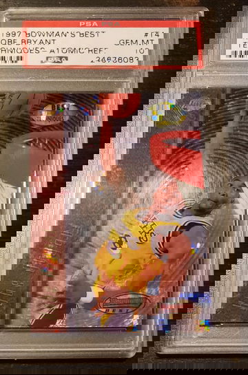 Kobe Bryant 1997 Bowman's Best Techniques Atomic Refractor PSA 10