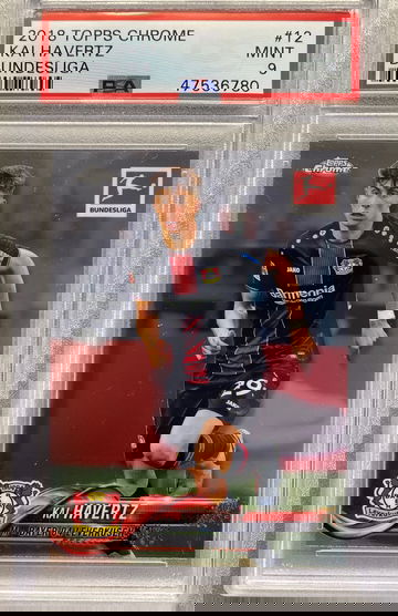 KAI HAVERTZ 2018 TOPPS CHROME ROOKIE PSA 9 MINT