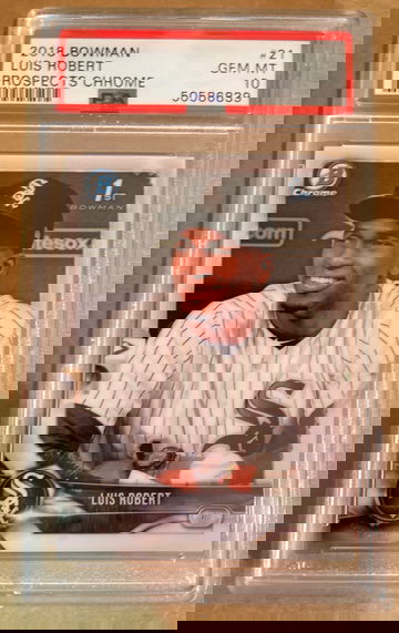 2018 Luis Robert Bowman Chrome 1st PSA 10 GEM MINT