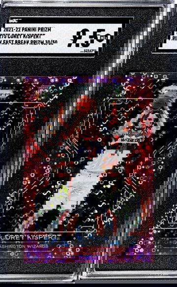 2021 Panini Prizm Pink Fast Break Corey Kispert #275 RC /50 SGC 9.5