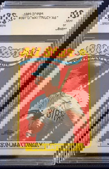 1989 Topps Don Mattingly AS Beckett BCCG 10 #397