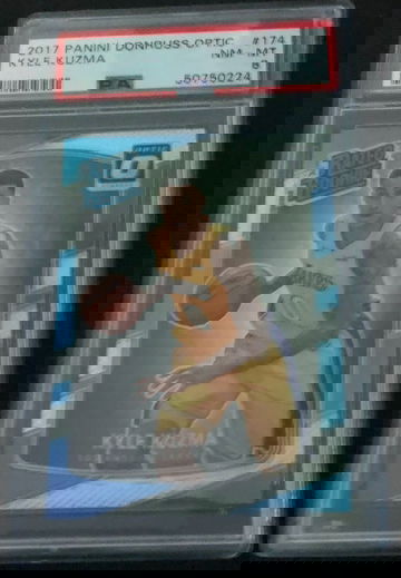 2017 Donruss Optic #174 Kyle Kuzma Rated Rookie RC PSA 8 NM-MT Lakers