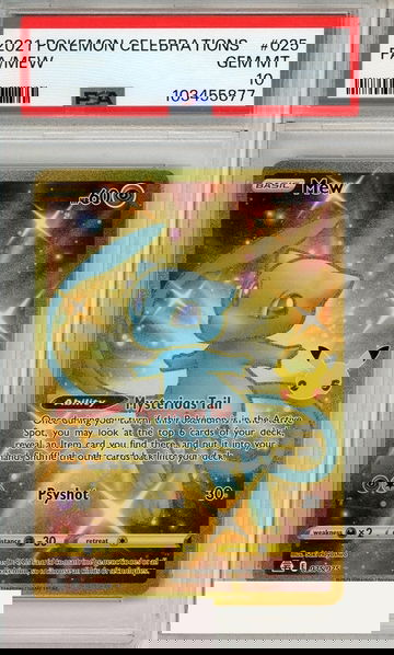 2021 POKEMON CELEBRATIONS FA MEW #025 PSA 10 GEM MT