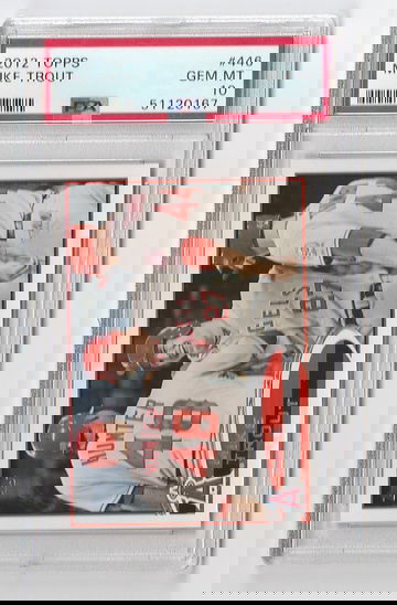 PSA 10 GEM MINT 2012 TOPPS MIKE TROUT #446