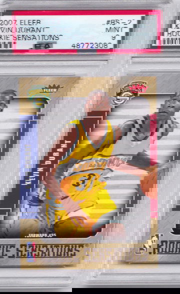 Kevin Durant 2007 Fleer Rookie Sensations PSA 9