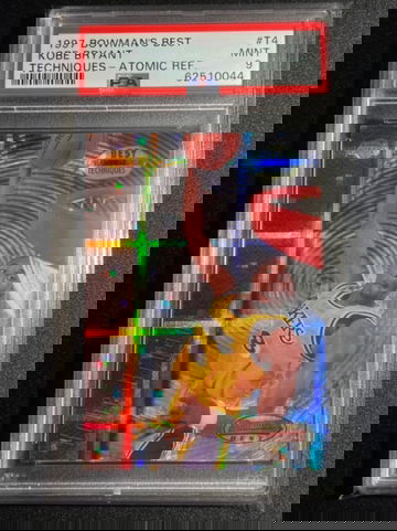 PSA 9 - KOBE BRYANT ATOMIC REFRACTOR 1997 Bowman’s Best Techniques 