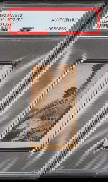 1923 W572 RAY GRIMES HAND CUT PSA AUTHENTIC 