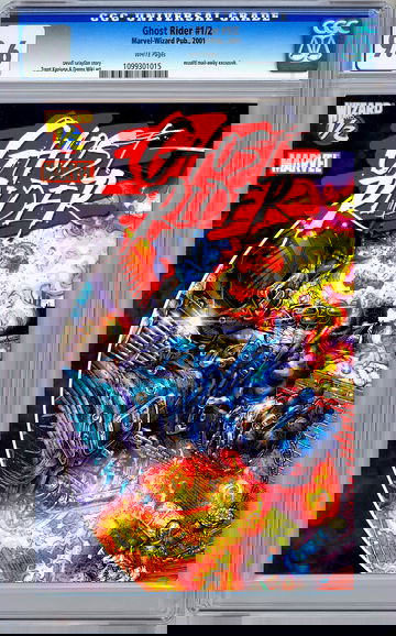 GHOST RIDER #1.5 CGC 9.6 LIMITED MARVEL-WIZARD MAIL-AWAY EXCLUSIVE WITH COA 2001