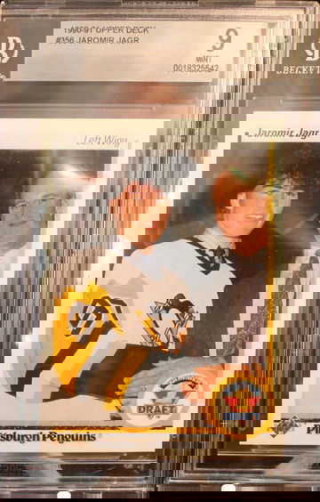 1990-91 Upper Deck - First Round Draft Pick Jaromir Jagr #356 (RC) BGS 9