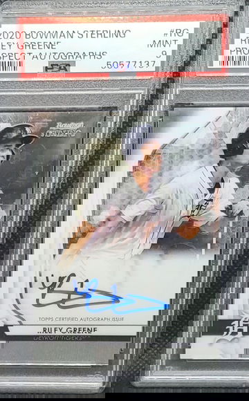 2020 Bowman Sterling Riley Greene Auto PSA 9