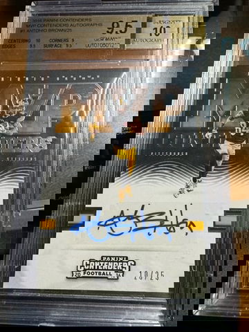 2016 Panini Contenders MVP Contenders Antonio Brown Auto /25 BGS 9.5 Auto 10