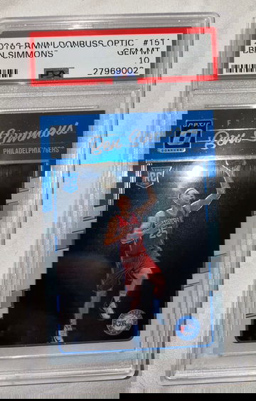 2016-17  panini prizm ben simmons psa 10 rookie card #151