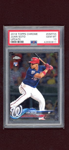 Juan Soto 2018 Topps Chrome Update PSA 10