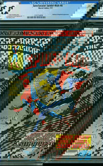 SPECTACULAR SPIDER-MAN #8, CGC 9.2 NM-