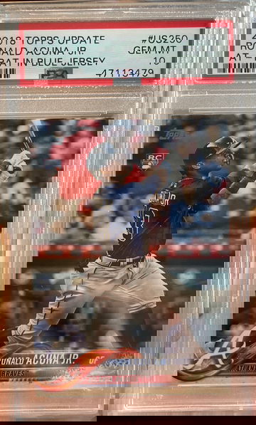 2018 Topps Update Ronald Acuna JR RC PSA 10