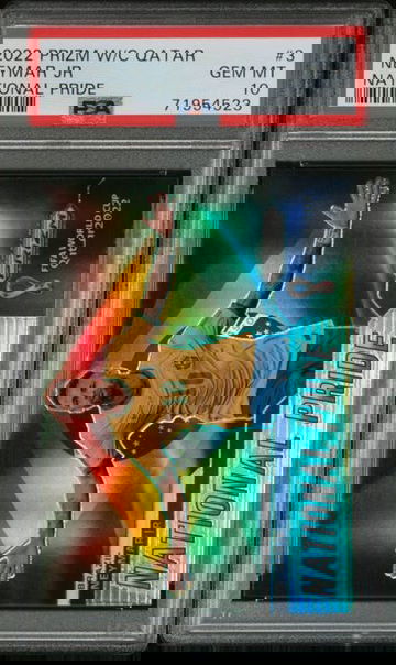 2022 Prizm FIFA World Cup Qatar Neymar Jr. National Pride #3 CASE HIT SSP PSA 10