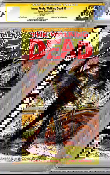 WALKING DEAD #1 CGC-SS 9.6 SIGNED ROBERT KIRKMAN IMAGE FIRSTS REPRINT SDCC 2012