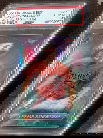 2023 Bowman’s Best Gunnar Henderson #AP4 PSA 10