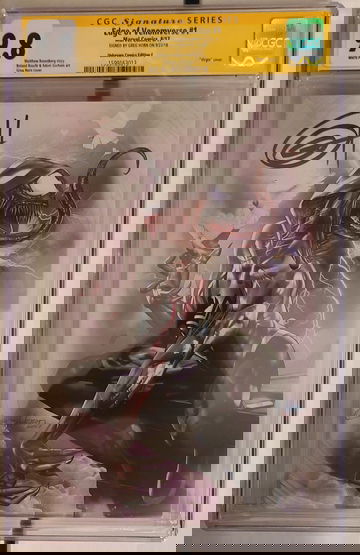 Edge of Venomverse #1 CGC/SS 9.8 signed by GregHorn [CGC ERROR LABEL- actually Edition B cover]