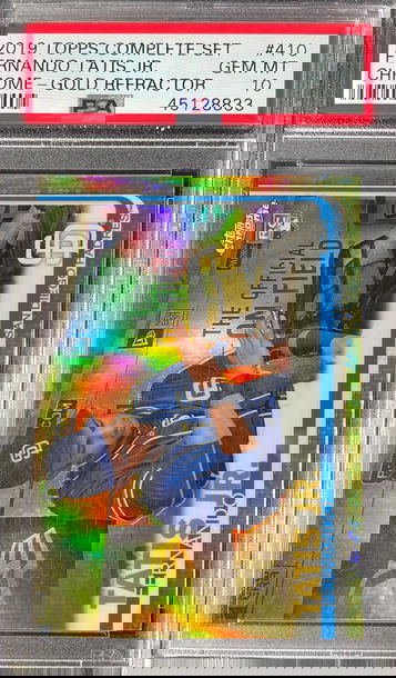 2019 Topps Chrome Fernando Tatis Gold Refractor PSA 10