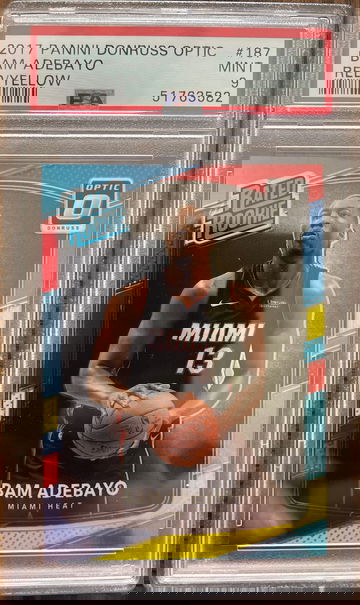 2017 Donrus Optic Bam Adebayo #187 Red Yellow PSA 9