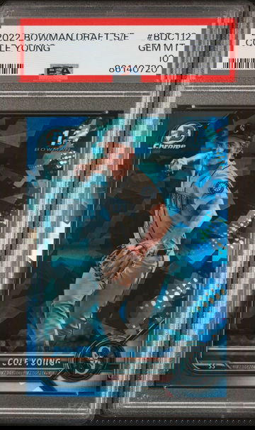 2022 Bowman #BDC-112 Cole Young Bowman Draft PSA 10