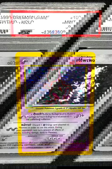 Mewtwo Base Set Unlimited PSA 9 Mint