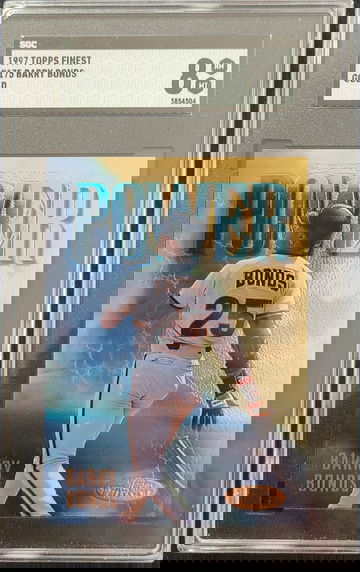 Barry Bonds 1997 Topps Finest Gold SGC 8 Rare