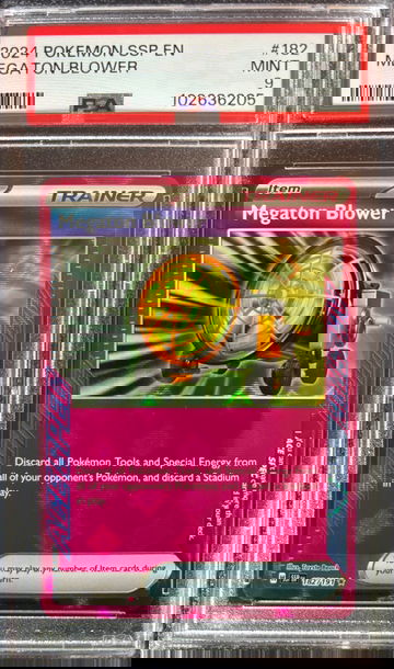 2024 Pokémon Megaton Blower Surging Sparks 182/191 PSA 9 Mint 