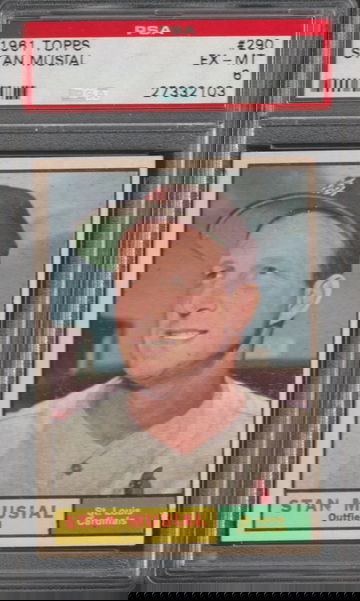 1961 Topps #290 Stan Musial, PSA 6