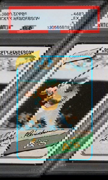 1980 Topps Rickey Henderson #482 PSA 5