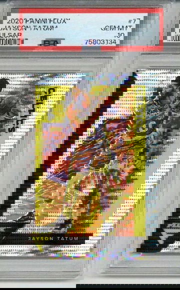 2020 PANINI FLUX PULSAR #7 JAYSON TATUM CARD BOSTON CELTICS PSA 10 LOW POP