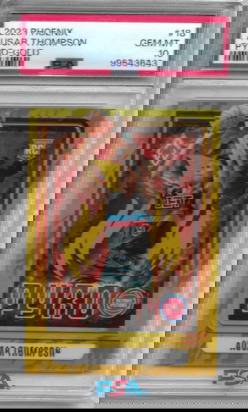 2023 Phoenix Ausar Thompson Pyro-Gold #18 RC PSA 10 Gem Mint