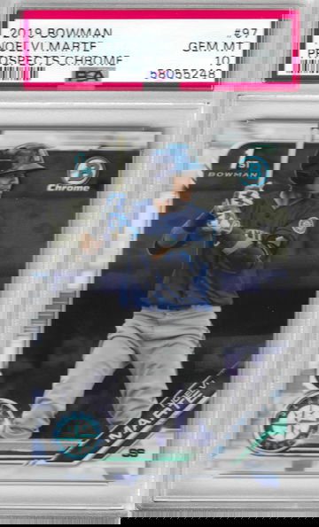 2019 Bowman Noelvi Marte Prospects Chrome PSA 10