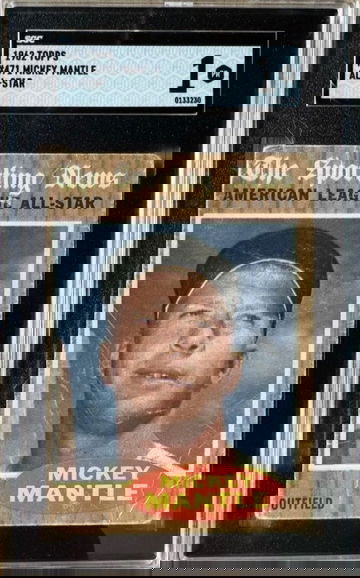 1962 Topps MICKY MANTLE “All-Star” #471 [SGC 1]