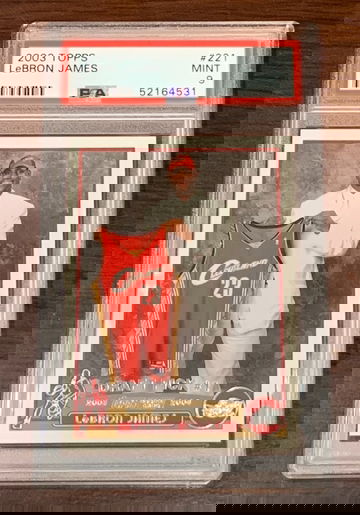 2003 Topps Lebron James PSA 9