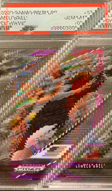 2020 Prizm Draft Picks LaMELO Ball Purple Wave PSA 10! 🔥📈