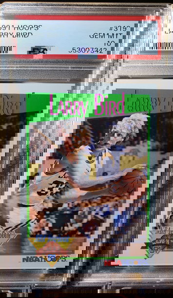 1991 NBA Hoops Larry Bird 1991 #319 Gem Mint PSA 10 Boston Celtics POP 30