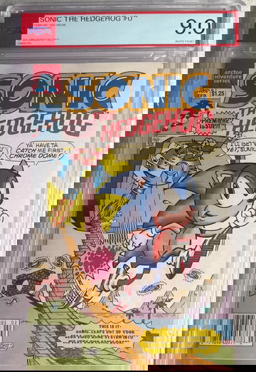 Sonic the Hedgehog #0 (1993 Archie) PSA 9.0 White Pages – Newsstand – 1st Appearance of Tails