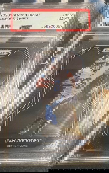 2020 Panini Prizm D’Andre Swift #358 Rookie Card PSA 9 Mint