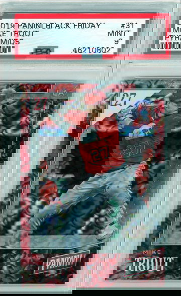 2019 Panini Black Friday #31 Mike Trout Pyramids PSA 9 Mint!