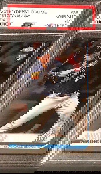 2019 Topps Chrome Keston Hiura #38 PSA 10