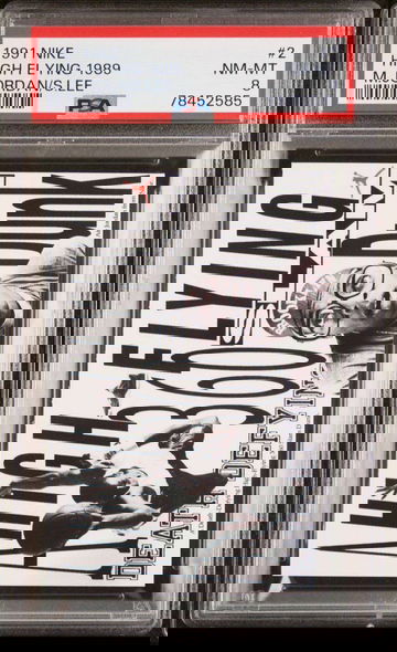 1991 Nike High flying Michael Jordan Spike lee psa 8