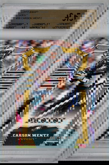 2017 Panini Gold /10 Carson Wentz BGS 9.5 Pop 1 !!!!!!!!!!!!