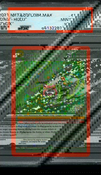 👕🐉 2021 Metazoo X DIM MAK HODAG Blind Box Promo-Holo  1/6 |PSA 9| MINT 💎🧨